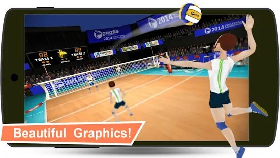 Скачать Волейбол 3D - Мод безлимитные монеты RUS версия 7.1 бесплатно apk на Андроид