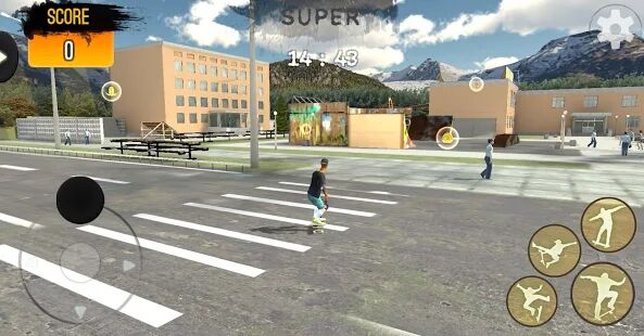 Скачать Freestyle Extreme Skater: Flippy Skate - Мод открытые покупки RU версия 1.0 бесплатно apk на Андроид