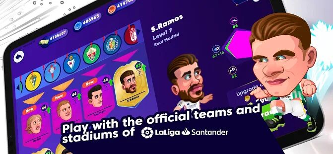 Скачать Head Football LaLiga 2021 - Лучшие футбольные игры - Мод открытые покупки RUS версия 7.0.1 бесплатно apk на Андроид