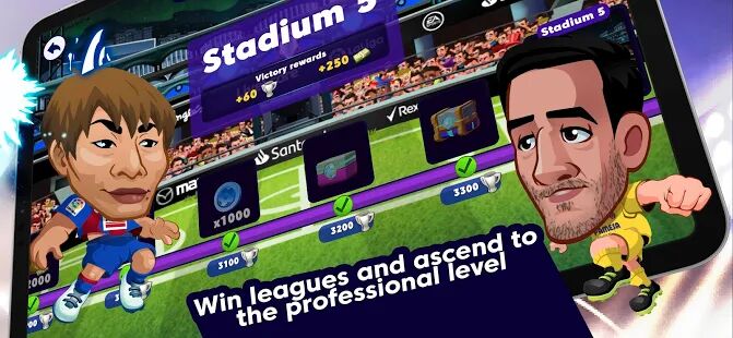 Скачать Head Football LaLiga 2021 - Лучшие футбольные игры - Мод открытые покупки RUS версия 7.0.1 бесплатно apk на Андроид