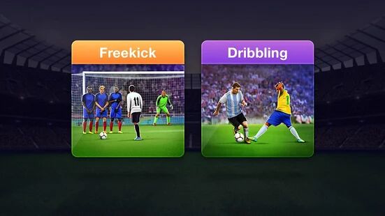 Скачать Freekick Football 2021 - Штрафные удары - Мод много денег RUS версия 2.1.8 бесплатно apk на Андроид