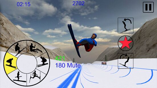 Скачать Ski Freestyle Mountain - Мод много монет Русская версия 1.09 бесплатно apk на Андроид