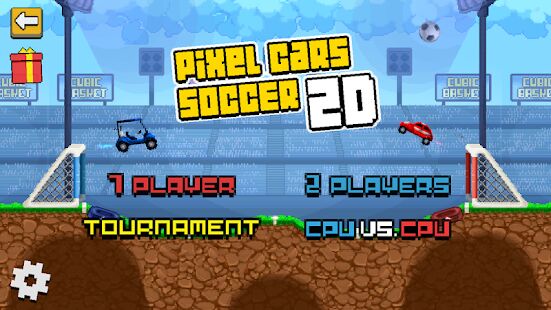 Скачать Pixel Cars. Soccer - Мод много денег Русская версия 2.0 бесплатно apk на Андроид