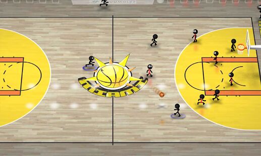 Скачать Stickman Basketball - Мод открытые уровни Русская версия 2.4 бесплатно apk на Андроид