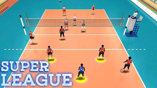 Скачать Volleyball Super League - Мод открытые покупки RUS версия 1.1 бесплатно apk на Андроид