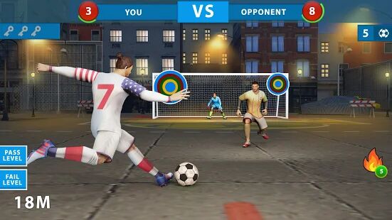 Скачать Уличный футбол Игра: Оффлайн мини-футбол Игра - Мод безлимитные монеты RU версия 2.9 бесплатно apk на Андроид