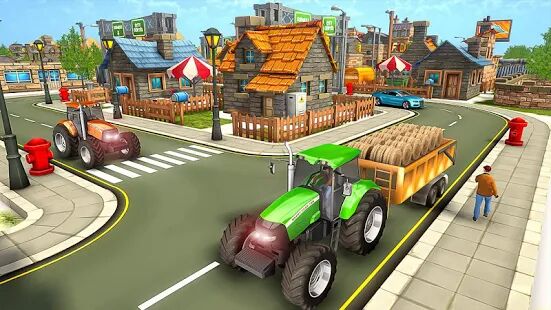 Скачать Farmland Tractor Farming - New Tractor Games 2021 - Мод безлимитные монеты RU версия 1.6 бесплатно apk на Андроид