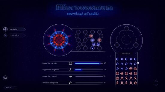 Скачать Microcosmum: survival of cells - Мод безлимитные монеты Русская версия 4.2.11 бесплатно apk на Андроид