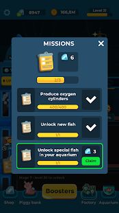 Скачать Idle Fish Aquarium - Мод открытые уровни RU версия 1.7.9 бесплатно apk на Андроид