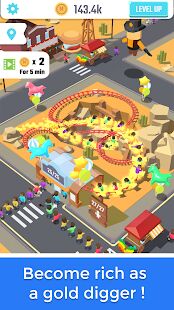 Скачать Idle Roller Coaster - Мод много монет RUS версия 2.6.4 бесплатно apk на Андроид