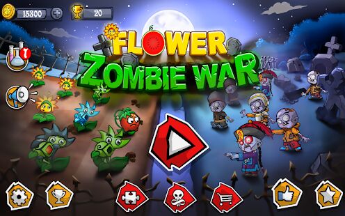 Скачать Flower Zombie War - Мод много монет Русская версия 1.2.4 бесплатно apk на Андроид