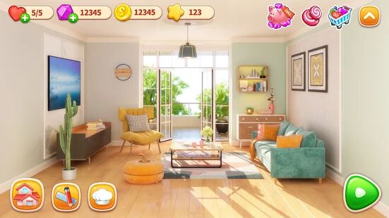 Скачать Ресторанная игра «Домашний дизайн: Дом готовки» - Мод безлимитные монеты RU версия 1.0.27 бесплатно apk на Андроид