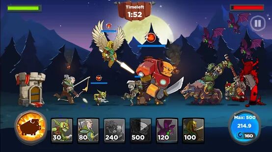 Скачать Castle Kingdom: Crush in Strategy Game Free - Мод открытые уровни RUS версия 2.10 бесплатно apk на Андроид