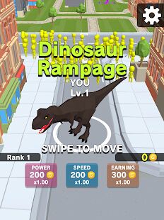 Скачать Dinosaur Rampage - Мод много денег Русская версия 4.3.0 бесплатно apk на Андроид