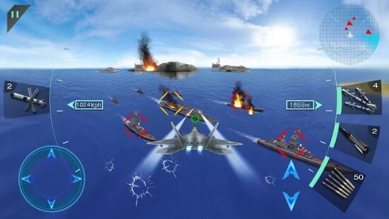 Скачать Воздушные битвы 3D - Мод открытые уровни RUS версия Зависит от устройства бесплатно apk на Андроид