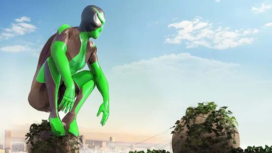 Скачать Rope Frog Ninja Hero - Strange Gangster Vegas - Мод открытые покупки RU версия 1.5.4 бесплатно apk на Андроид