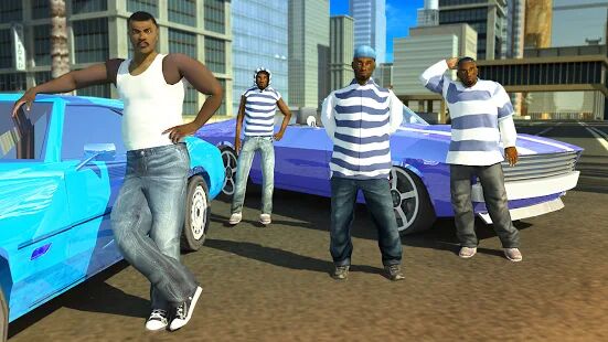 Скачать San Andreas Auto Gang Wars: Grand Real Theft Fight - Мод много денег RU версия 9.8 бесплатно apk на Андроид