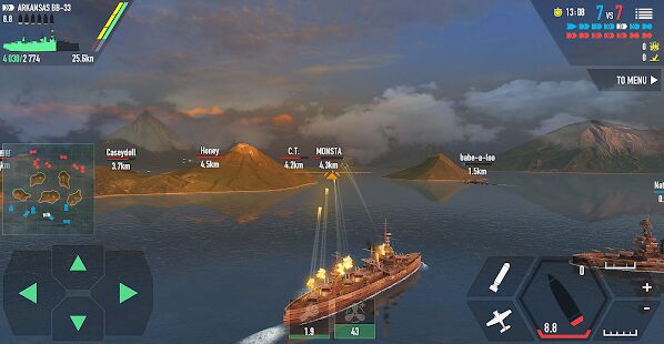 Скачать Battle of Warships: Морской бой - Мод меню RUS версия 1.72.12 бесплатно apk на Андроид