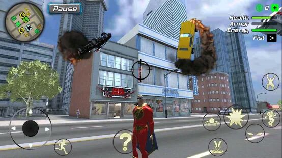Скачать Amazing Powerhero : New York Gangster - Мод безлимитные монеты RUS версия 1.0.7 бесплатно apk на Андроид