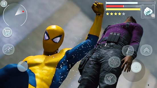 Скачать Spider Hero - Super Crime City Battle - Мод много монет RUS версия 1.0.10 бесплатно apk на Андроид