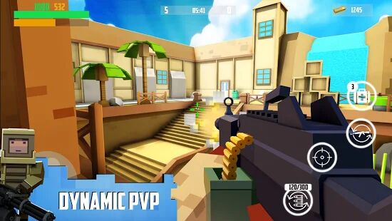 Скачать Block Gun: FPS PvP War - Online Gun Shooting Games - Мод много денег RU версия 6.8 бесплатно apk на Андроид