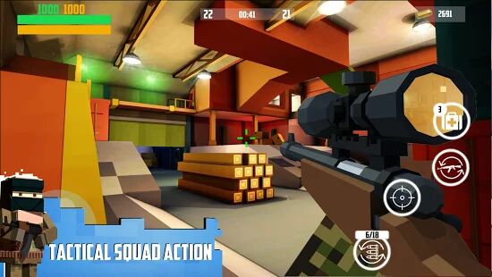 Скачать Block Gun: FPS PvP War - Online Gun Shooting Games - Мод много денег RU версия 6.8 бесплатно apk на Андроид