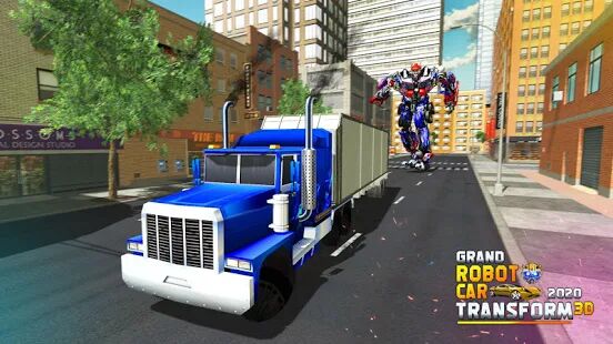 Скачать Grand Robot Car Transform 3D Game - Мод меню RU версия Зависит от устройства бесплатно apk на Андроид