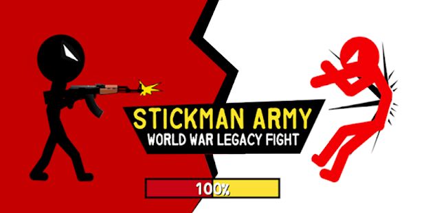 Скачать Stickman Army: битва наследия мировой войны - Мод меню RUS версия 1.06 бесплатно apk на Андроид