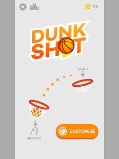 Скачать Dunk Shot - Мод безлимитные монеты RU версия 1.4.6 бесплатно apk на Андроид