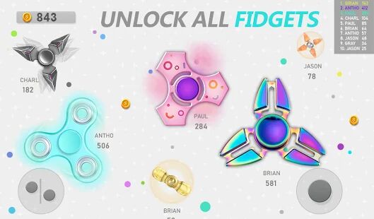 Скачать Игра Fidget Spinner .io - Мод открытые покупки RU версия 190.5 бесплатно apk на Андроид