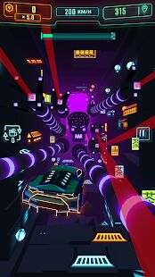Скачать Neon Flytron: Cyberpunk Racer - Мод меню RU версия 1.9.3 бесплатно apk на Андроид