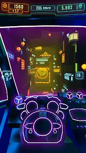Скачать Neon Flytron: Cyberpunk Racer - Мод меню RU версия 1.9.3 бесплатно apk на Андроид