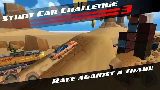 Скачать Stunt Car Challenge 3 - Мод много денег RU версия 3.33 бесплатно apk на Андроид