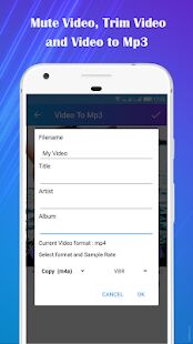 Скачать Video to Mp3 : Mute Video /Trim Video/Cut Video - Максимальная Русская версия 1.33 бесплатно apk на Андроид