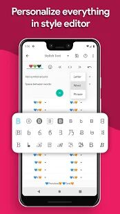 Скачать Stylish Text - Fonts, Keyboard, Stickers & Symbols - Разблокированная RUS версия 2.4.2-gms бесплатно apk на Андроид