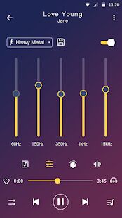 Скачать Музыкальный плеер - MP3-плеер и аудио-плеер - Открты функции RUS версия 1.3.2 бесплатно apk на Андроид