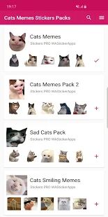Скачать Новые смешные наклейки мем кошки WAStickerApps - Без рекламы RU версия 1.7.0 бесплатно apk на Андроид
