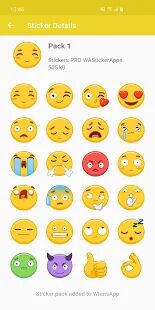 Скачать Новые 3D смайлики наклейки (WAStickerApps Emojis) - Разблокированная Русская версия 2.7.0 бесплатно apk на Андроид