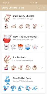 Скачать Новые забавные стикеры кролика WAStickerApps - Все функции RU версия 1.5.1 бесплатно apk на Андроид