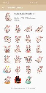 Скачать Новые забавные стикеры кролика WAStickerApps - Все функции RU версия 1.5.1 бесплатно apk на Андроид