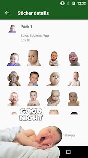 Скачать Анимированные WAstickerApps ребенок Смешные лица - Разблокированная RUS версия 5.0 бесплатно apk на Андроид