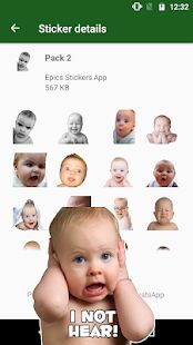 Скачать Анимированные WAstickerApps ребенок Смешные лица - Разблокированная RUS версия 5.0 бесплатно apk на Андроид