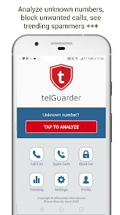 Скачать Spam Call Blocker - telGuarder - Без рекламы RU версия 1.1.0 бесплатно apk на Андроид