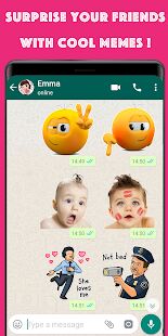 Скачать WAStickerApps мем наклейки, любовные наклейки - Все функции RUS версия 3.0 бесплатно apk на Андроид