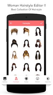 Скачать Woman hairstyle photoeditor - Все функции Русская версия 1.16 бесплатно apk на Андроид