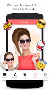 Скачать Woman hairstyle photoeditor - Все функции Русская версия 1.16 бесплатно apk на Андроид